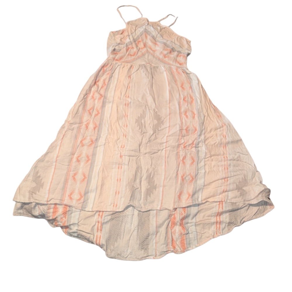 Charming Cream and Orange Kids Dress